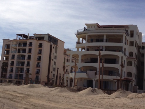 Many of the beach resorts were trashed. No windows left.