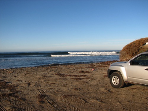 Secret surf spot near San Quintin